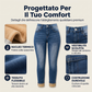 Jeans da donna casual elasticizzati a vita alta