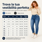 Jeans da donna casual elasticizzati a vita alta