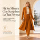 ⏰  Sconto del 50% di cambio stagione – qualità a metà prezzo! ✨Elegante set autunnale da 2 pezzi per donna con cappotto retrò a maniche lunghe e pantaloni essenziali