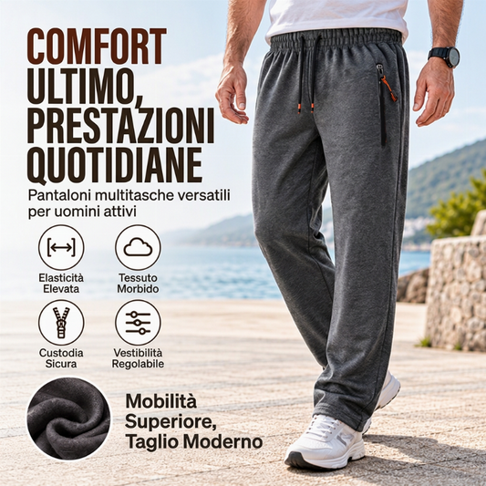 ⏰  Sconto del 50% di cambio stagione – qualità a metà prezzo! ✨Pantaloni della tuta termici confortevoli da uomo per l'inverno