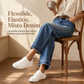 Jeans in denim donna con gamba dritta elasticizzati stile vintage, tasche applicate effetto used e orlo grezzo sfilato