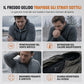 Cappotto invernale da uomo foderato in pile con cappuccio staccabile