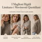 Poncho Maglione in Maglia con Bottoni per Donna