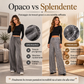Pantaloni a gamba larga da donna in paillettes scintillanti