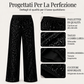 Pantaloni a gamba larga da donna in paillettes scintillanti