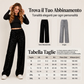 Pantaloni a gamba larga da donna in paillettes scintillanti