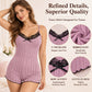 🔥🦋 Tutina da notte in pizzo con schiena a farfalla per donna – Biancheria intima elegante, aderente e comoda