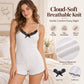 🔥🦋 Tutina da notte in pizzo con schiena a farfalla per donna – Biancheria intima elegante, aderente e comoda