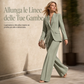 Elegante Composizione da Abito a Due Pezzi con Blazer Sartoriale e Pantaloni a Gamba Larga Comodi