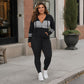 Set da 2 pezzi con felpa con cappuccio e pantaloni da donna