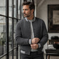 Giacca da baseball casual da uomo in jacquard