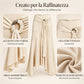 Gonna midi da donna con fibbia a O, laccetti e gonna a sirena irregolare