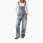 ⏰ Ultimo Giorno di Saldi – SCONTO 50% ✨Salopette denim elasticizzata da donna, jumpsuit a gamba larga con spallacci regolabili