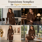 ✨Disponibilità limitata, non lasciartelo sfuggire!🎉Abito da donna a maniche lunghe con scollo a U, stile patchwork, aderente