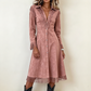 ✨Disponibilità limitata, non lasciartelo sfuggire!🎉Abito Vintage da Donna con Frange e Maniche Lunghe