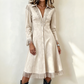 ✨Disponibilità limitata, non lasciartelo sfuggire!🎉Abito Vintage da Donna con Frange e Maniche Lunghe