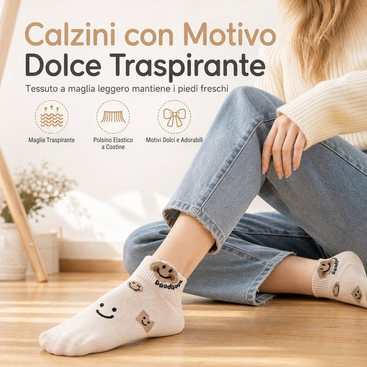 Calzine alla caviglia carine da donna, traspiranti e sottili, a taglio basso, assorbenti, antiscivolo