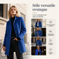 🍂 Classico e caldo – Cappotto in lana vintage con colletto alla coreana – Tessuto di lana morbido, taglio elegante e abbinabile in molti modi