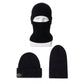 Passamaglio lavorato a maglia caldo da uomo, cappello Invernale antivento con maschera per il viso e cappuccio per Freddo