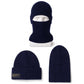 Passamaglio lavorato a maglia caldo da uomo, cappello Invernale antivento con maschera per il viso e cappuccio per Freddo