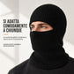 Passamaglio lavorato a maglia caldo da uomo, cappello Invernale antivento con maschera per il viso e cappuccio per Freddo