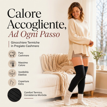 Scaldaginocchia unisex in cashmere lungo