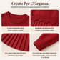Set maglia con orlo smerlato e gonna a pieghe per donna