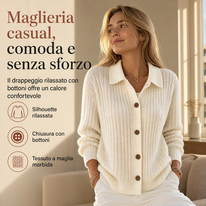 ⏰  Sconto del 50% di cambio stagione – qualità a metà prezzo! ✨Cardigan in maglia da donna, casual e dallo svasato