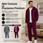 🧥Set Uomo Casual con Giacca e Pantaloni con Cappuccio in Maglia Waffle – Comfort Informale e Stile Impeccabile