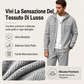 🧥Set Uomo Casual con Giacca e Pantaloni con Cappuccio in Maglia Waffle – Comfort Informale e Stile Impeccabile
