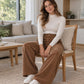 Pantaloni Casual in Velluto a Coste per Donna