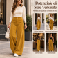 Pantaloni Casual in Velluto a Coste per Donna