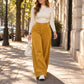 Pantaloni Casual in Velluto a Coste per Donna