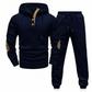 ⏰  Sconto del 50% di cambio stagione – qualità a metà prezzo! ✨Completo da uomo 2 pezzi con felpa jacquard con cappuccio, autunno/inverno, casual, composto da felpa con cappuccio e pantaloni della tuta