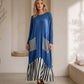 ⏰ Ultimo Giorno di Saldi – SCONTO 50% ✨Abito lungo maxi a maniche lunghe patchwork a righe da donna