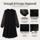 ⏰ Ultimo Giorno di Saldi – SCONTO 50% ✨Elegante abito da donna con maniche a pois trasparenti
