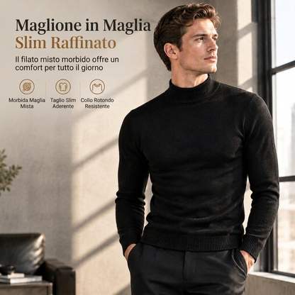 ⏳Liquidazione totale⏳Maglione slim in maglia invernale per uomo