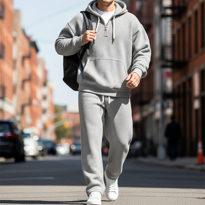 ✈Solo oggi il 50% di sconto! – Spedizione gratuita!✈Set di felpa con cappuccio e pantaloni della tuta da uomo