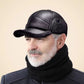 🧢🐂Nuovo cappello invernale da uomo con paraorecchie piatto in pelle di pecora