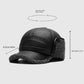 🧢🐂Nuovo cappello invernale da uomo con paraorecchie piatto in pelle di pecora