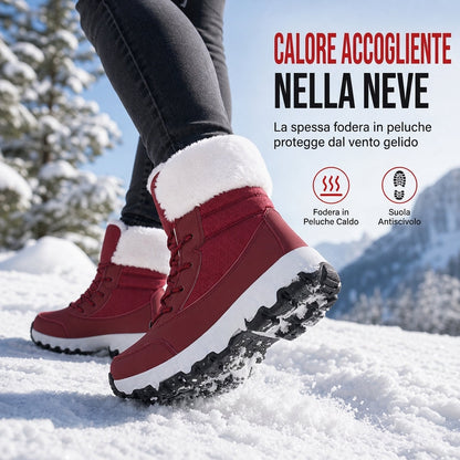 ✈Appena arrivati – ora senza spese di spedizione!✈Stivali da neve invernali per donna, stivali alti al polpaccio con suola spessa per viaggi all'aperto, taglie abbondanti