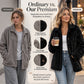 Giacca da donna casual in pelliccia sintetica con abbottonatura