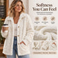 Giacca da donna casual in pelliccia sintetica con abbottonatura