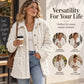 Giacca da donna casual in pelliccia sintetica con abbottonatura
