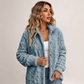 Giacca da donna casual in pelliccia sintetica con abbottonatura