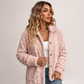 Giacca da donna casual in pelliccia sintetica con abbottonatura