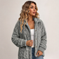 Giacca da donna casual in pelliccia sintetica con abbottonatura