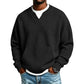 Maglione sportivo casual da uomo a maglia waffle