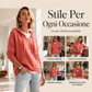 ⏰ Il conto alla rovescia è iniziato – 50% di sconto solo per altri 3 giorni! Donna Maglione Casual con Cappuccio e Coulisse