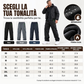 Pantaloni cargo da uomo impermeabili con fodera in pelliccia